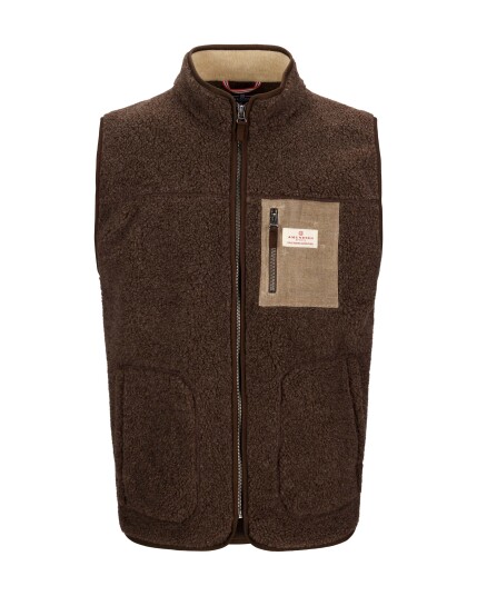 Amundsen Sports Heroes Wool Fleece Vest Herre Cowboy L
