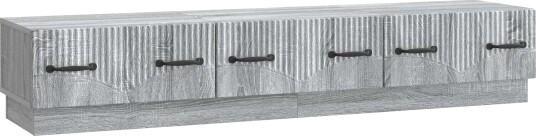 TV skap med skuff Grå sonoma 147 x 34,5 x 27 cm Konstruert tre