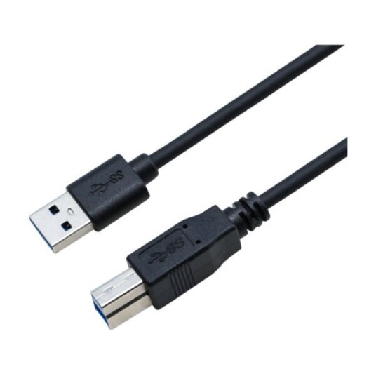 ELETRA USB 3.0 AM - BM 2M KABEL, SVART