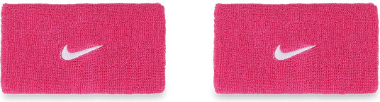 NIKE Equipment Nike Swoosh Classic Doublewide Wristbands 2Pk Pink ONE SIZE NIKE Equipment Nike Swoosh Classic Doublewide Wristbands 2Pk Pink ONE SIZE