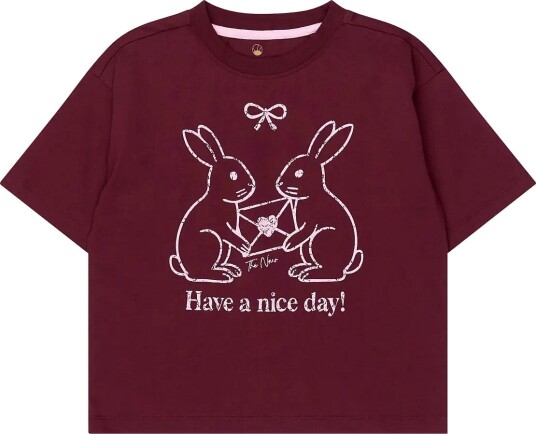 The New Tnvalkyrie Os S_S Tee Burgundy 98/104