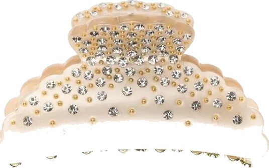 Dark Crystal Hair Claw Clip With Swarovski Crystals Large Hårbånd & Hårpynt
