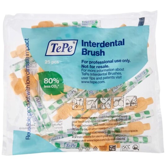 Tepe Børster til mellom tennene Extra Soft Oransje 0,45 mm 25 enheter