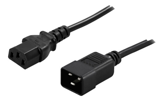 PowerWalker Strømforlengelseskabel C20 til C13, 1.8 m, 10 A PowerWalker Strømforlengelseskabel C20 til C13, 1.8 m, 10 A