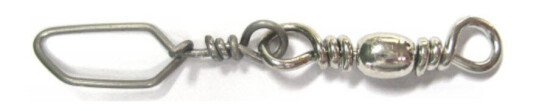 Søvik svivels, messing, m/hempe 10stk, Str. 4