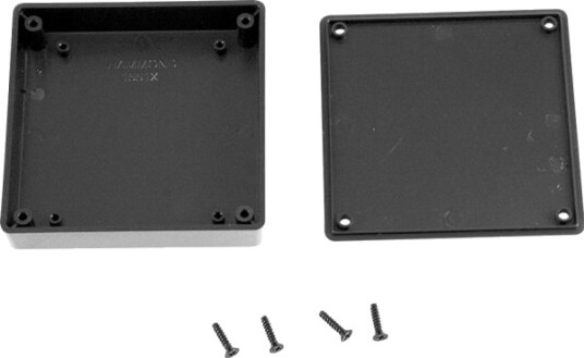 Hammond Electronics 1551Xbk Universal Kabinet 80 X 80 X 20 Abs Sort 1 Stk.