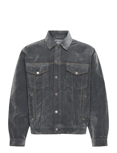 Hope Bold Denim Jacket Grey Flock - Grey - 50