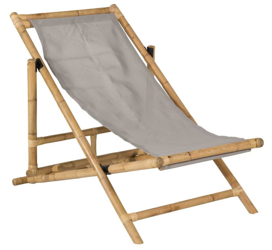 Venture Design Cane solstol Bambus/grå Natur Venture Design Cane solstol Bambus/grå Natur