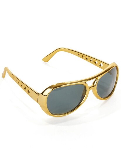 Rock Stars And Musicians Golden Elvis™-Briller For Voksne.Size-One Size