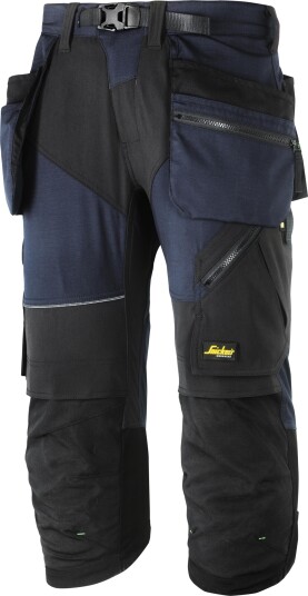 Snickers Piratbukse 6905 Flexiwork Unisex, Str. 46, Marine/Sort