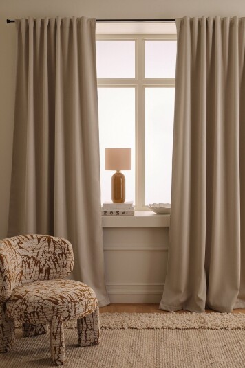 Ellos Home Mørkleggingsgardin Maida 1 stk. Beige Ellos Home Mørkleggingsgardin Maida 1 stk. Beige