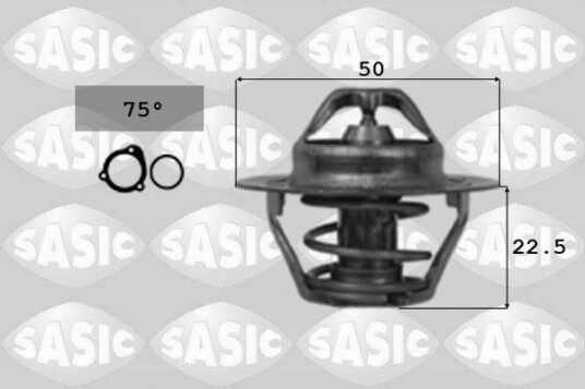 Termostat, kjølemiddel SASIC 3304005 Termostat, kjølemiddel SASIC 3304005