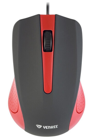 Usb Kablet Mus, 3 Knapper, Gummiert Overflate
