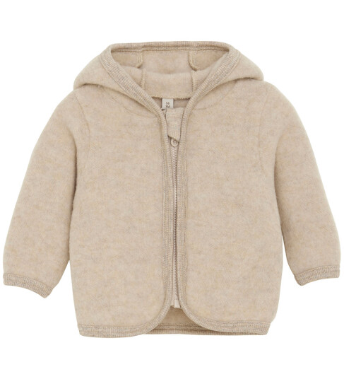 Huttelihut Camel Melange Jacket Ears Wool Fleece 62