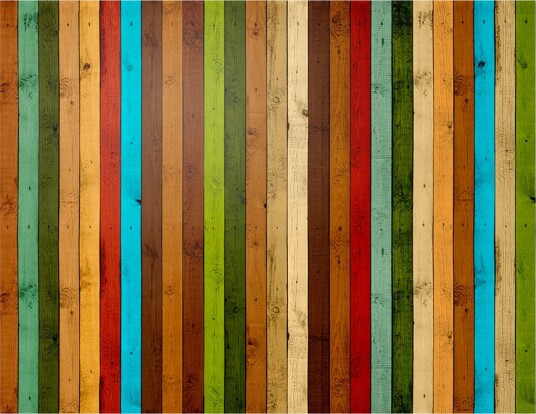 Fototapet Wooden Rainbow 400x309 - Artgeist sp. z o. o.