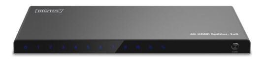 Digitus - Video/Lyd-Splitter - 4K, 1X8 - 8 X Hdmi - Stasjonær Digitus - Video/Lyd-Splitter - 4K, 1X8 - 8 X Hdmi - Stasjonær
