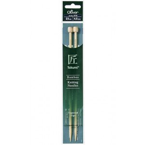 Clover Takumi Strikkepinner Bambus 23cm 4,50mm