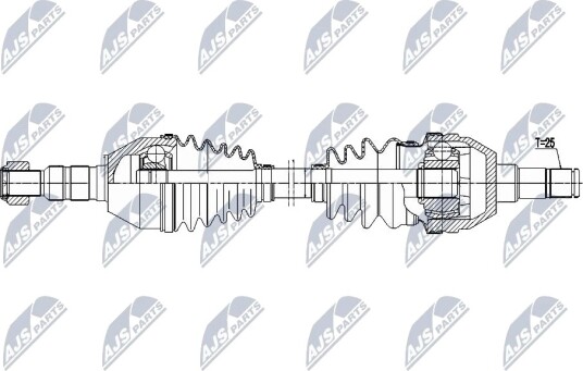 NTY NPW PL 169 Drivaksel