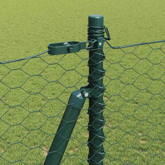 Gjerde med innlegg. grønn 1.6 x 25 m PVC belagt stål