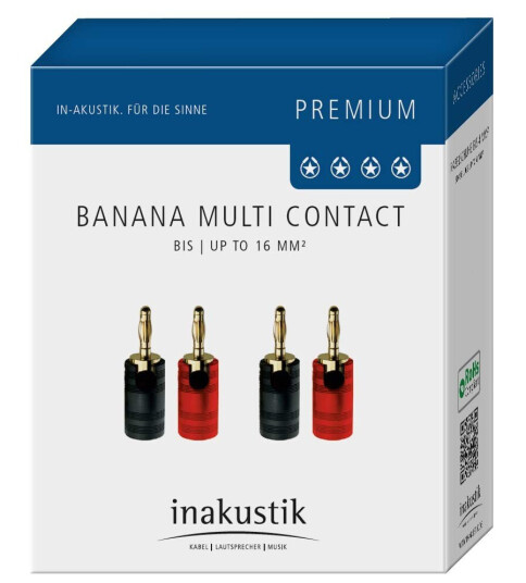 Bananplugg multi 4pk - Premium - in-akustik Bananplugg multi 4pk - Premium - in-akustik