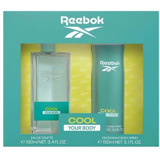 Reebok Cool Set Eau de Toilette for Her 100ml Fougère Duft i Sprayflaske Reebok Cool Set Eau de Toilette for Her 100ml Fougère Duft i Sprayflaske