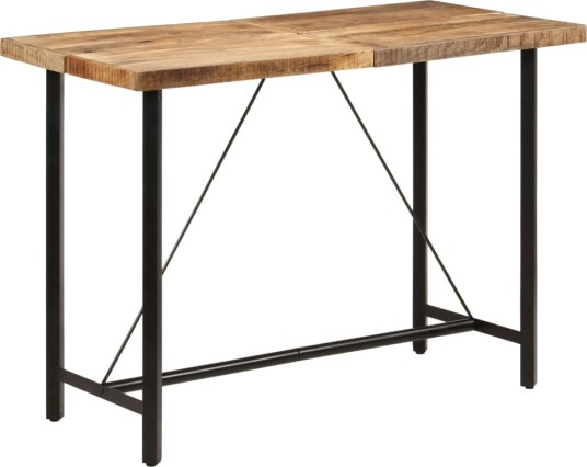 vidaXL Barbord 150x70x107 cm heltre mango og jern vidaXL Barbord 150x70x107 cm heltre mango og jern