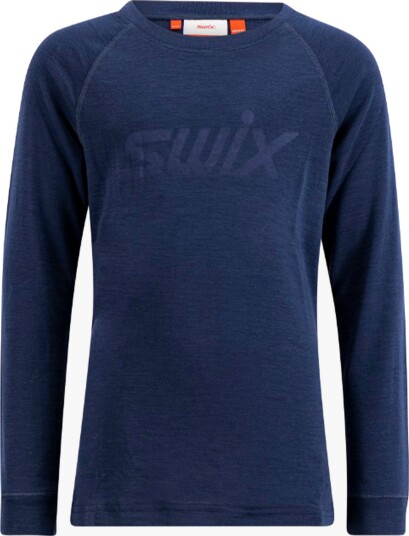 Swix RaceX Merino Long Sleeve Junior Blå 146/152