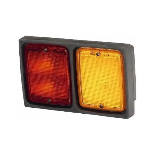 Hella square tail light red/orange