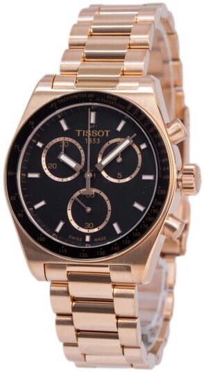 Tissot Herreklokke T149.417.33.051.00 PR516 Sort/Rose gulltonet stål