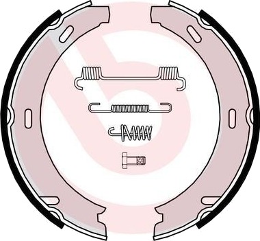 Bremseskosett håndbrems BREMBO S 50 507