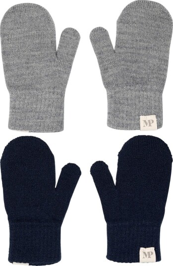 Mp Danmark Mix Light Grey Mel Blue Comfy Votter 2 Pakning