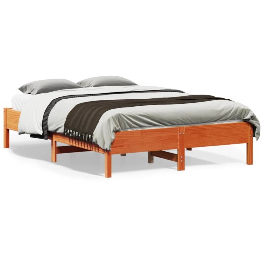  Sengeramme uten madrass voksbrun 120x190 cm heltre furu 8721012428836