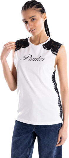 Pinko Dame Topper Hvit XS,
