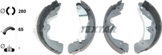 Bremsesko sett TEXTAR 91065100 Bremsesko sett TEXTAR 91065100