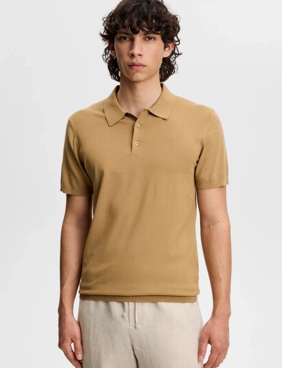 J. Lindeberg Ridge Knitted Polo Beige XL