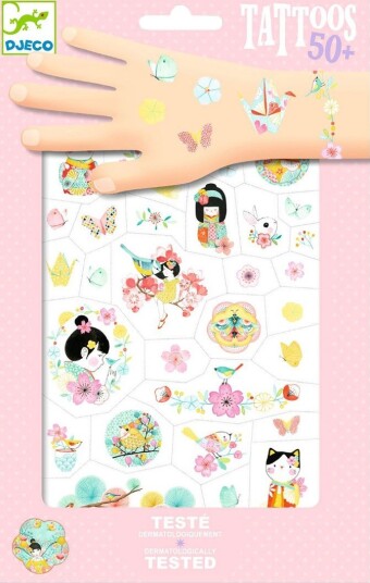 Djeco Tatoveringer Sakura 50+ Tatoveringer
