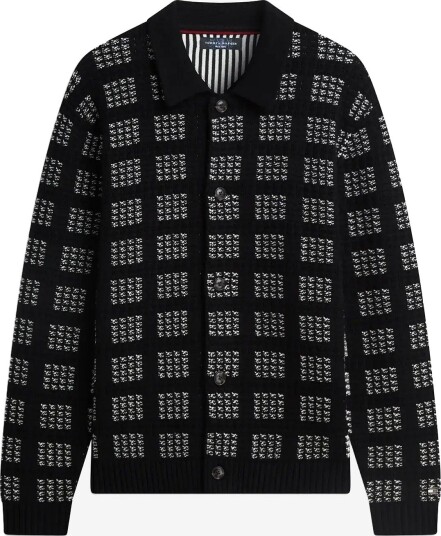 Tommy Hilfiger Ny Button Up Cardigan BLACK L Tommy Hilfiger Ny Button Up Cardigan BLACK L