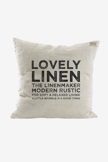 Lovely Linen Putetrekk Lovely Deco i vasket lin Grå