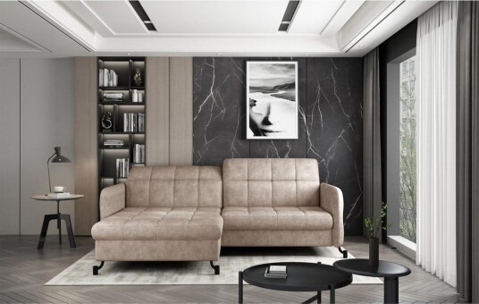 Seksjon Eltap Lorelle 225x160x105 cm Dora 21 Beige Venstre