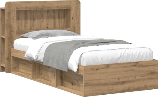 Sengeramme med oppbevaring Artisan eik 80 x 200 cm