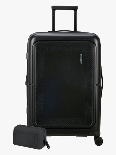 American Tourister Dashpop Koffert 76-84L &  Toalettmappe POP, True Black