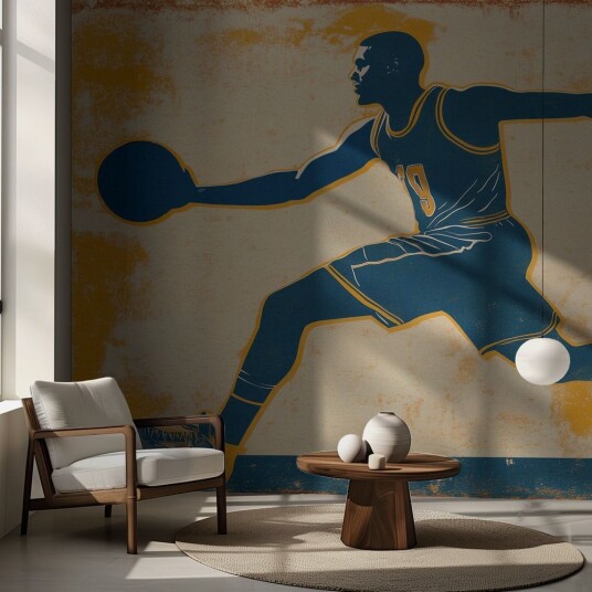 Tapet   Basketball Silhuett Atlet