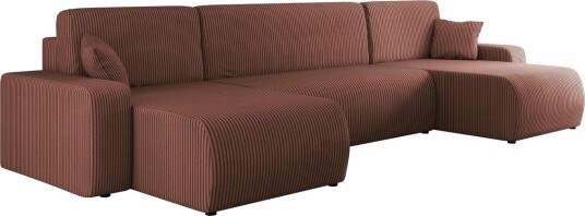 Barile Sofa Dobbeldivan 4 seter   Rosa