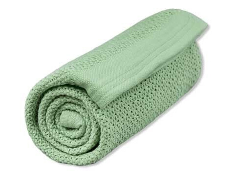 Vinter & Bloom Filt Soft Grid Blanket ECO Dew Green