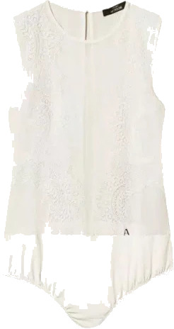 Twinset Dame Topper Hvit XS,