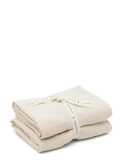 Moonboon Organic Muslins, 2. Pak. - Cream - ONE SIZE