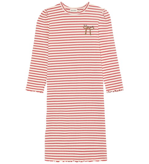 Minymo Dress Ls Rib Red 98