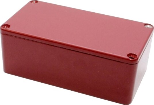 Hammond Electronics 1590Bsrd Universalkapsling 112 X 60 X 38 Støpt Aluminium Rød 1 Stk