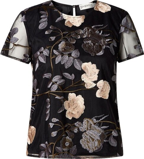 Ida Sjöstedt Bluse Lined Lucy Top Svart