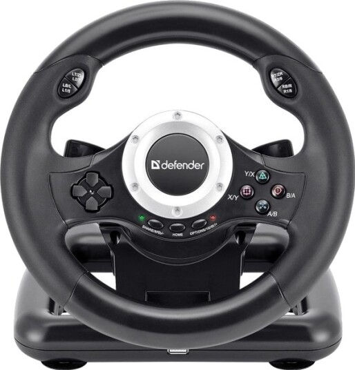 Defender Turbo Pro Ratt + Pedaler USB PS3 PS4 PC Xbox One Xbox Series X/S Nintendo Switch 64291